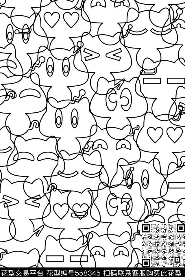 黑白条纹黑白线条免费华亿平台传统印花华亿平台下载（图片编号: 558345） - 瓦栏（Walan）