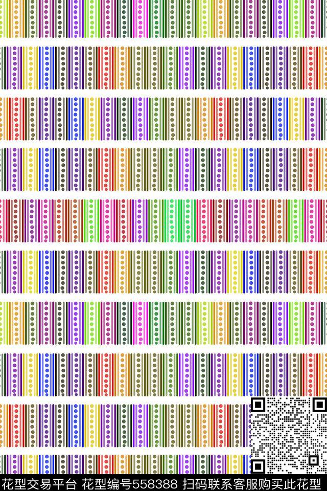 简单排列条纹传统印花华亿平台下载（图片编号: 558388） - 瓦栏（Walan）