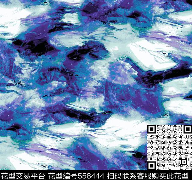 仿古抽象海数码印花华亿平台下载（图片编号: 558444） - 瓦栏（Walan）