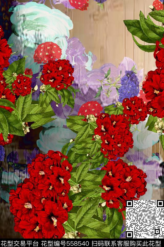 民族风亮彩时尚家纺数码印花华亿平台下载（图片编号: 558540） - 瓦栏（Walan）