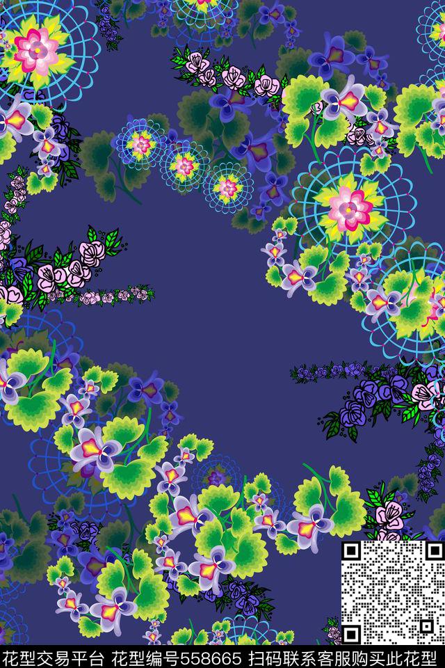 复古流行时尚传统印花华亿平台下载（图片编号: 558665） - 瓦栏（Walan）