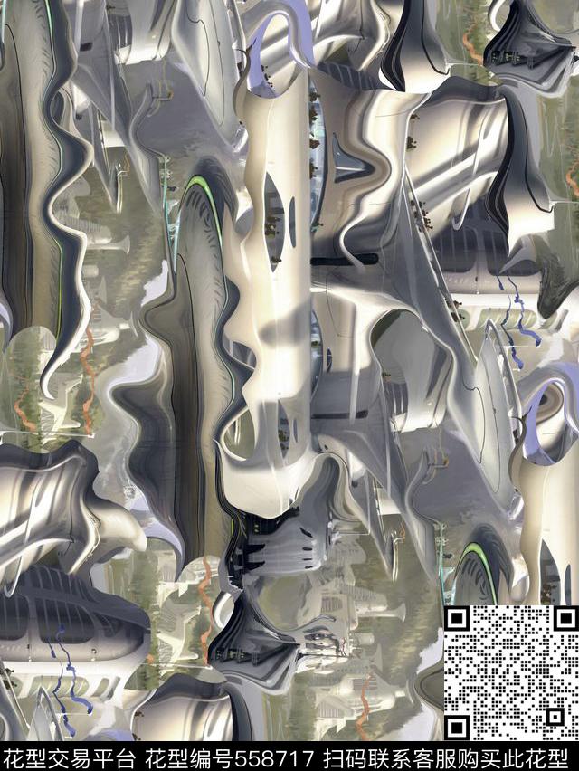 潮流风景男装华亿平台数码印花华亿平台下载（图片编号: 558717） - 瓦栏（Walan）