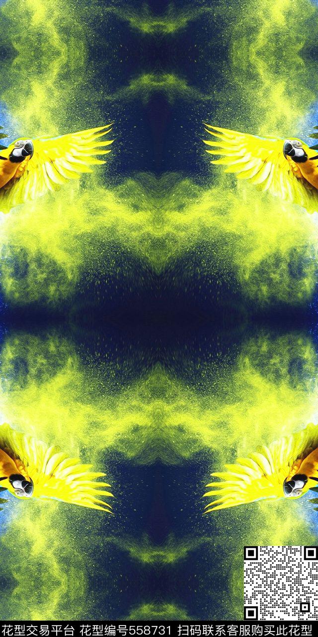 时尚动物油画羽绒服卫衣连衣裙数码印花华亿平台下载（图片编号: 558731） - 瓦栏（Walan）