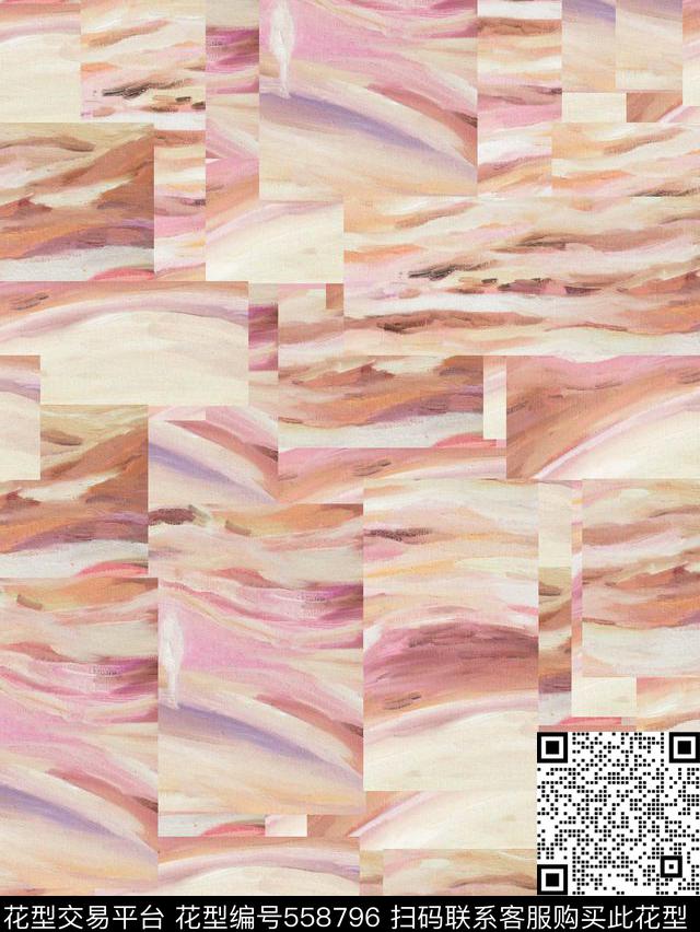 复古油画潮流数码印花华亿平台下载（图片编号: 558796） - 瓦栏（Walan）