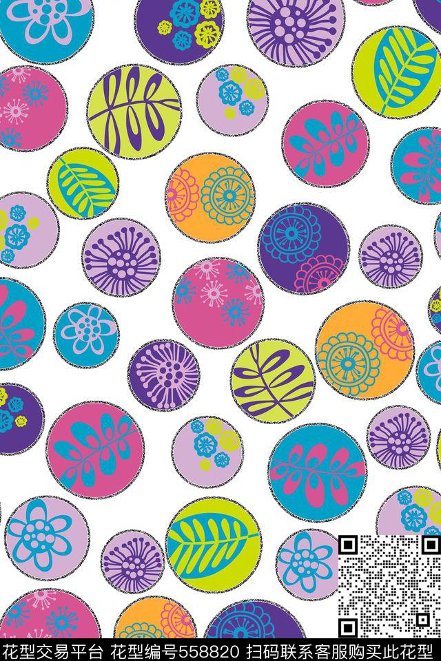 几何沙点装饰点缀传统印花华亿平台下载（图片编号: 558820） - 瓦栏（Walan）