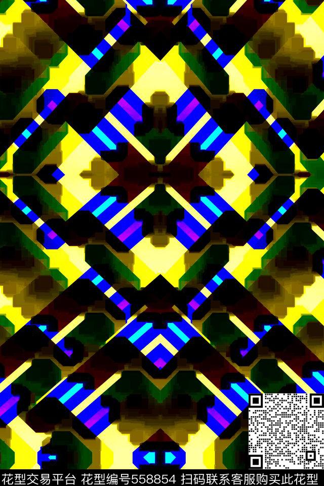 泳装几何纹理传统印花华亿平台下载（图片编号: 558854） - 瓦栏（Walan）