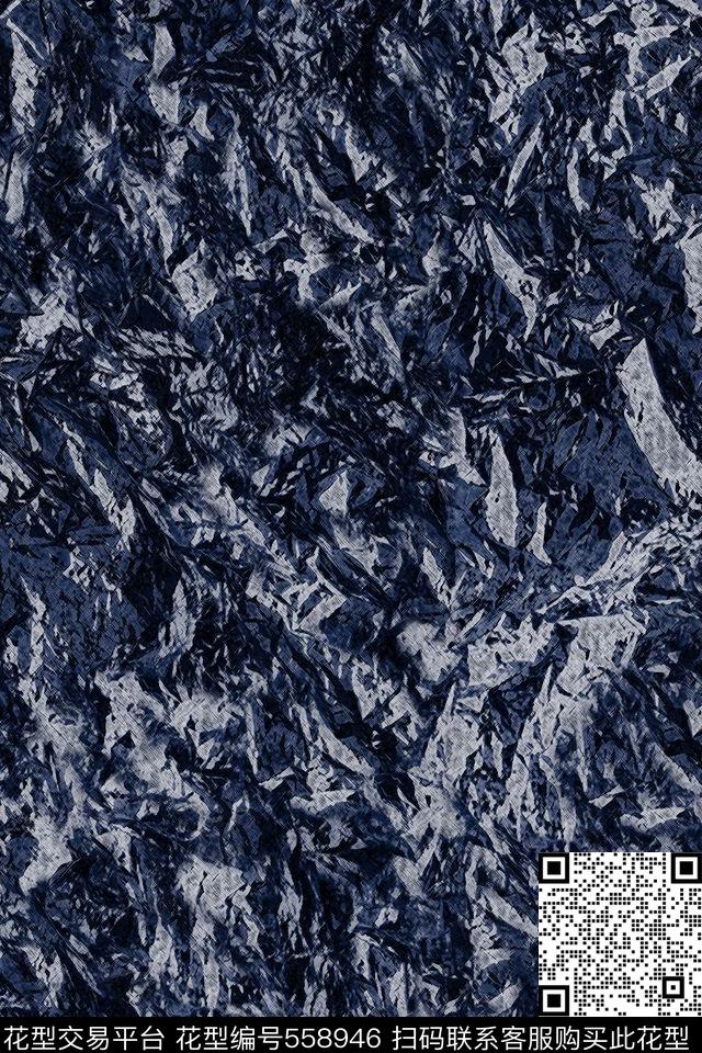 复古肌理乱纹男装传统印花华亿平台下载（图片编号: 558946） - 瓦栏（Walan）