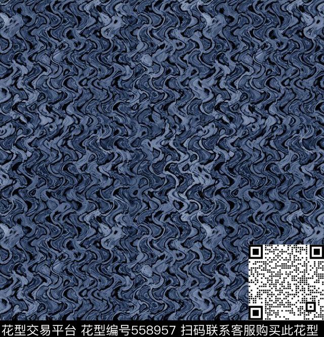 抽象肌理服装复古数码印花华亿平台下载（图片编号: 558957） - 瓦栏（Walan）