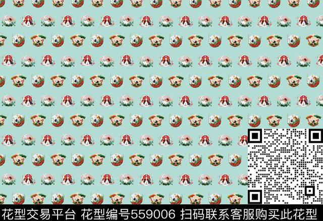卡通花卉童话数码印花华亿平台下载（图片编号: 559006） - 瓦栏（Walan）