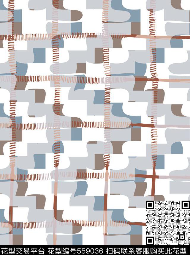 格子民族四方连续传统印花华亿平台下载（图片编号: 559036） - 瓦栏（Walan）