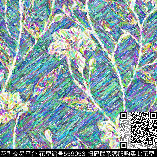 花卉服装数码数码印花华亿平台下载（图片编号: 559053） - 瓦栏（Walan）