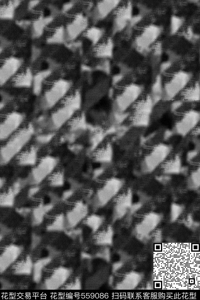 复古抽象肌理男装传统印花华亿平台下载（图片编号: 559086） - 瓦栏（Walan）