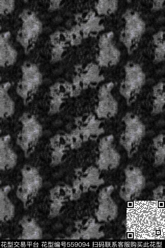 复古抽象肌理男装传统印花华亿平台下载（图片编号: 559094） - 瓦栏（Walan）