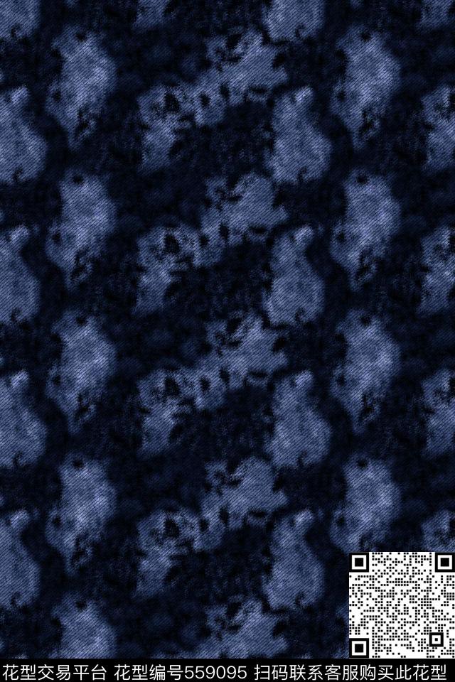 复古抽象肌理男装传统印花华亿平台下载（图片编号: 559095） - 瓦栏（Walan）