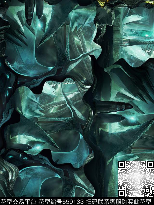 潮流复古男装华亿平台数码印花华亿平台下载（图片编号: 559133） - 瓦栏（Walan）