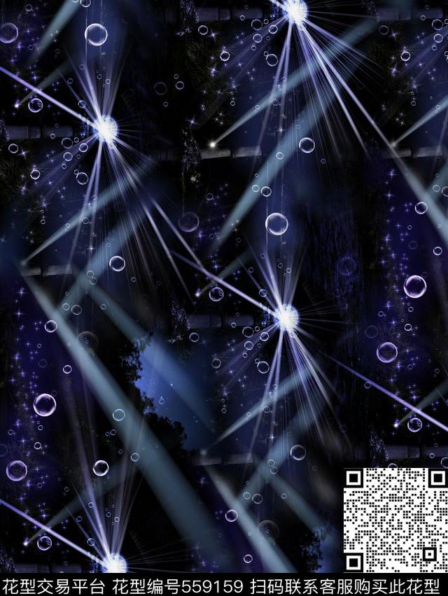 抽象复古光影数码印花华亿平台下载（图片编号: 559159） - 瓦栏（Walan）