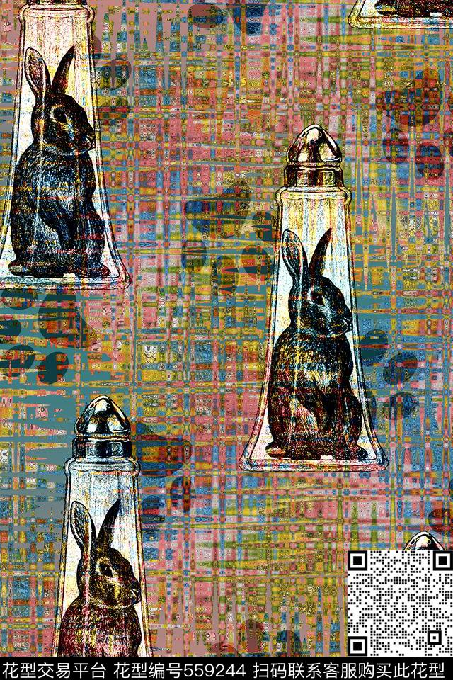 兔子脚印抽象背景数码印花华亿平台下载（图片编号: 559244） - 瓦栏（Walan）