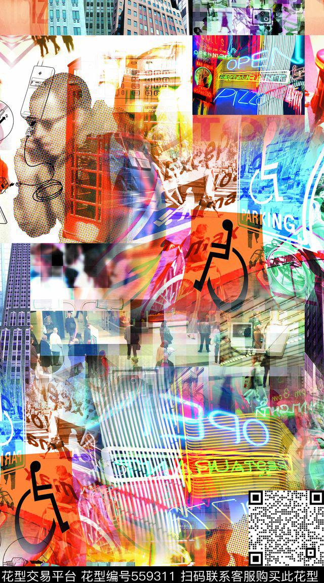 创意满版职场数码印花华亿平台下载（图片编号: 559311） - 瓦栏（Walan）