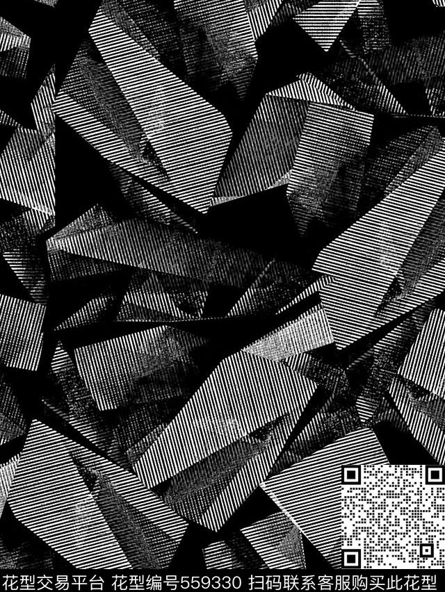 抽象男装T恤图案男装衬衫图案数码印花华亿平台下载（图片编号: 559330） - 瓦栏（Walan）