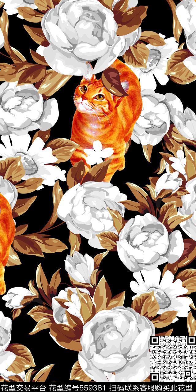 花鸟数码印花华亿平台下载（图片编号: 559381） - 瓦栏（Walan）