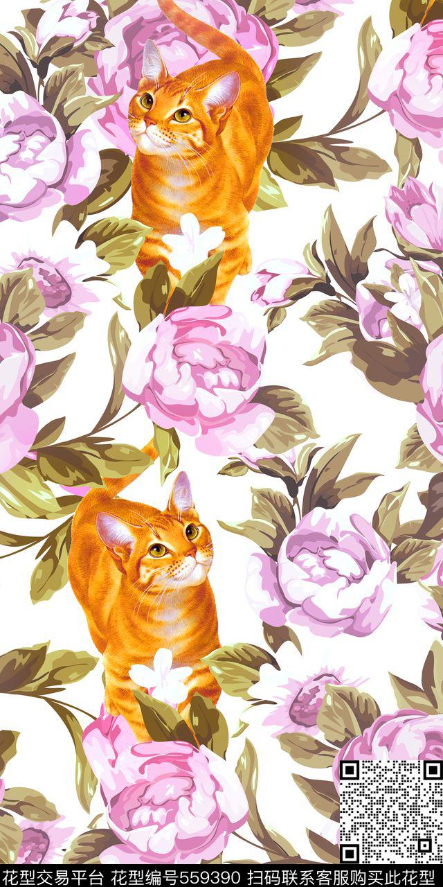 花鸟数码印花华亿平台下载（图片编号: 559390） - 瓦栏（Walan）