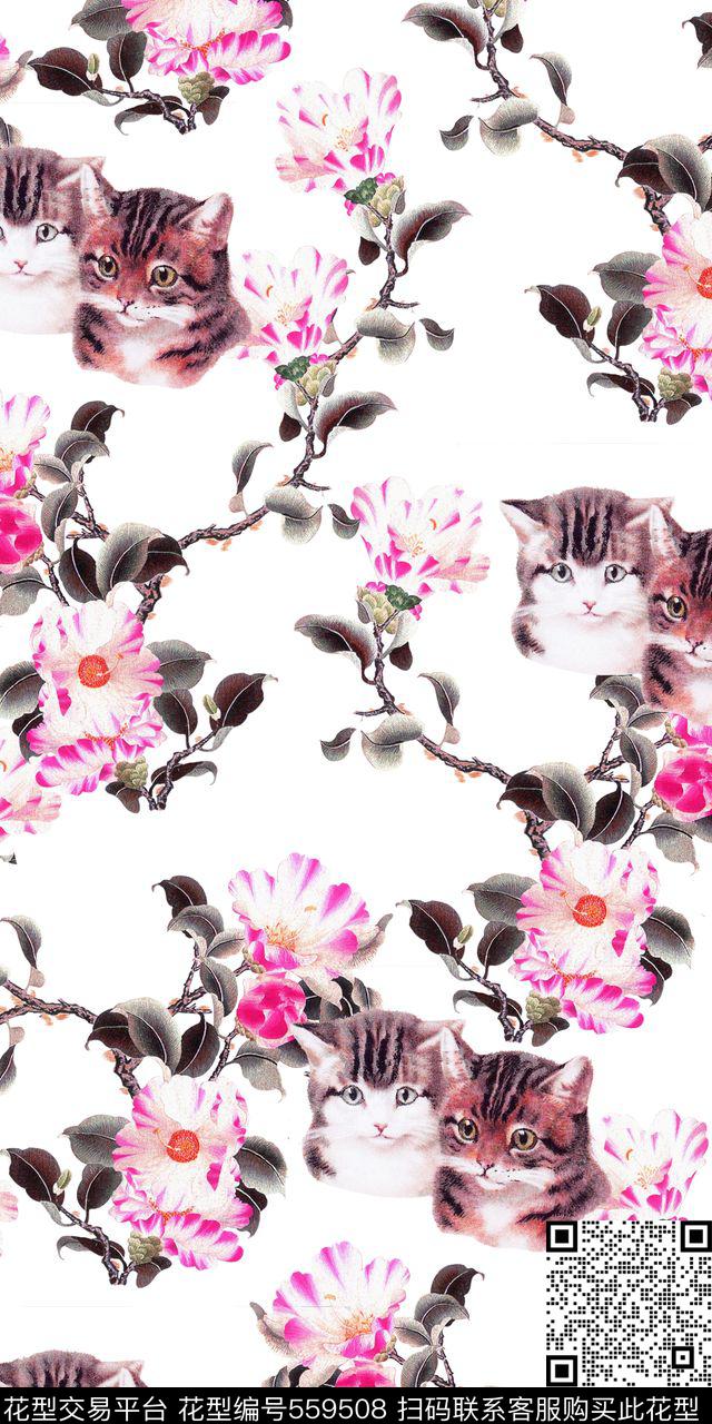 花鸟数码印花华亿平台下载（图片编号: 559508） - 瓦栏（Walan）