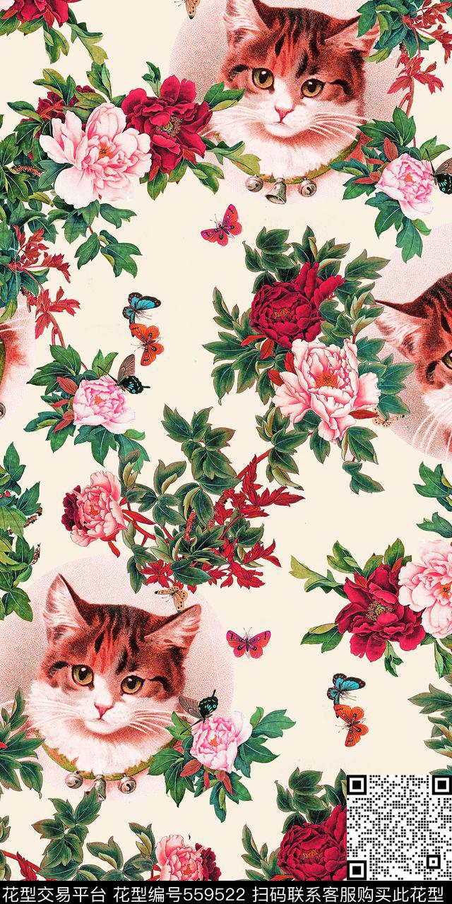 花鸟数码印花华亿平台下载（图片编号: 559522） - 瓦栏（Walan）