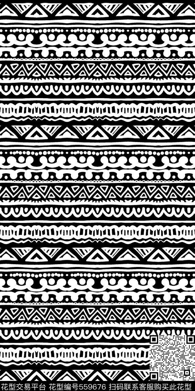 线条条纹几何传统印花华亿平台下载（图片编号: 559676） - 瓦栏（Walan）