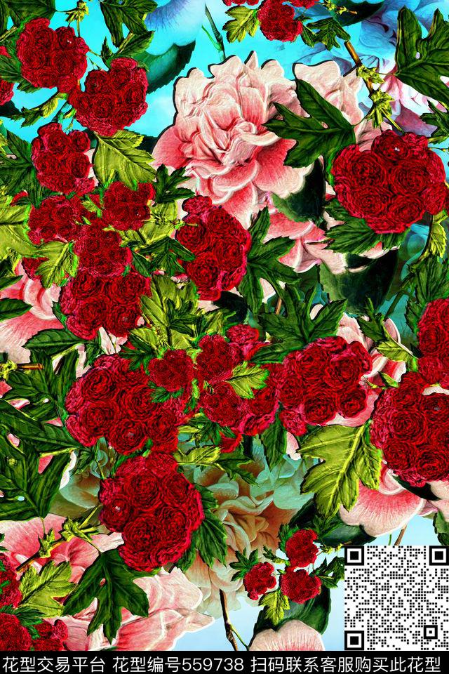 民族风花卉风景立体数码印花华亿平台下载（图片编号: 559738） - 瓦栏（Walan）