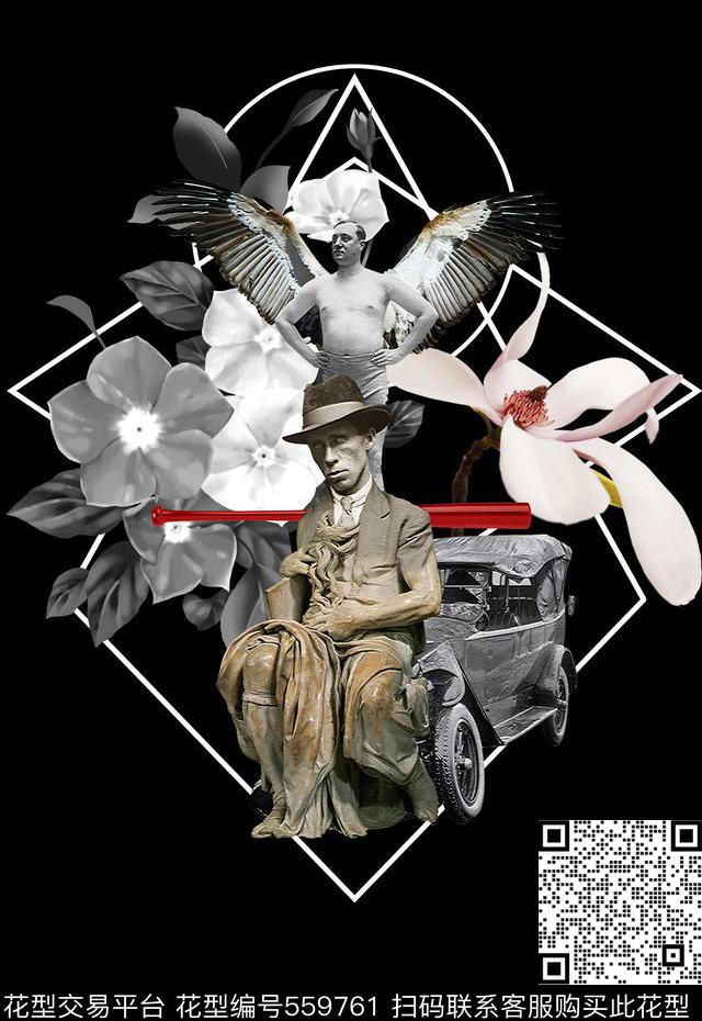 潮流时尚定位个性创意男装数码印花数码印花华亿平台下载（图片编号: 559761） - 瓦栏（Walan）