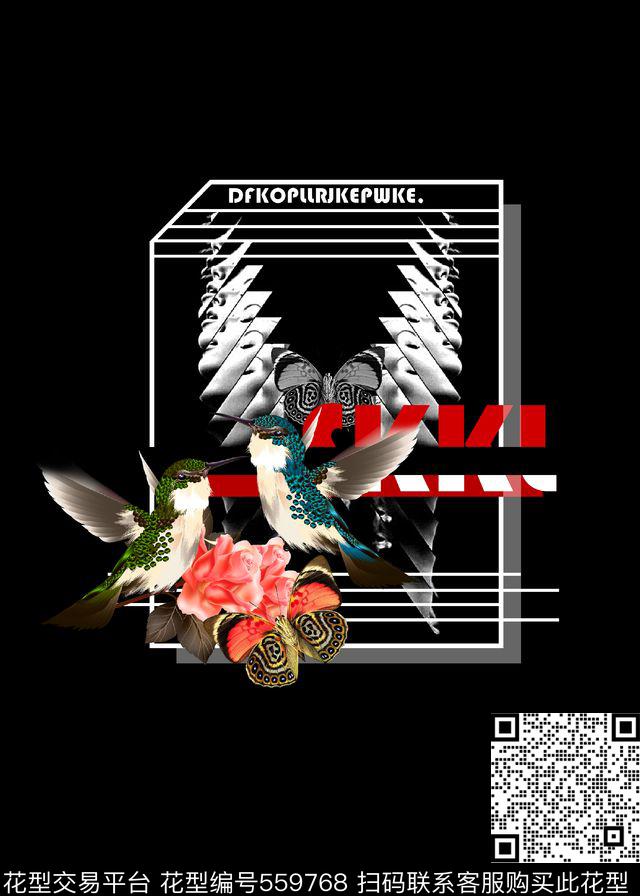 性感女神梦露花鸟蝴蝶男装衬衫图案数码印花华亿平台下载（图片编号: 559768） - 瓦栏（Walan）