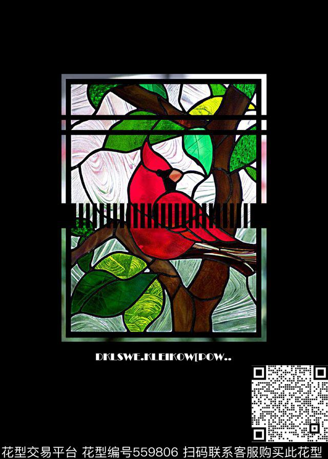 抽象男装图案花鸟男装衬衫图案数码印花华亿平台下载（图片编号: 559806） - 瓦栏（Walan）