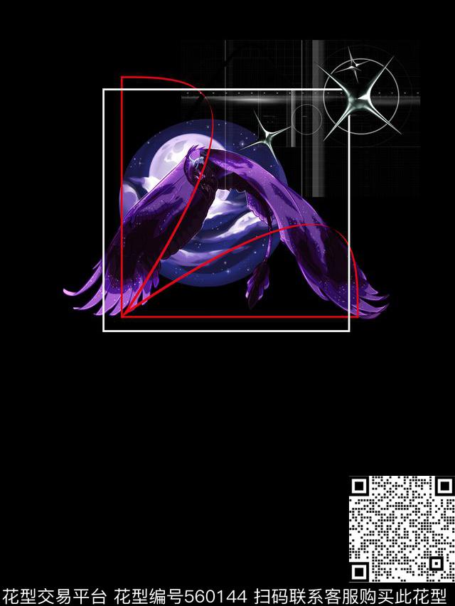 抽象几何欧美大牌风格未来科技数码印花华亿平台下载（图片编号: 560144） - 瓦栏（Walan）