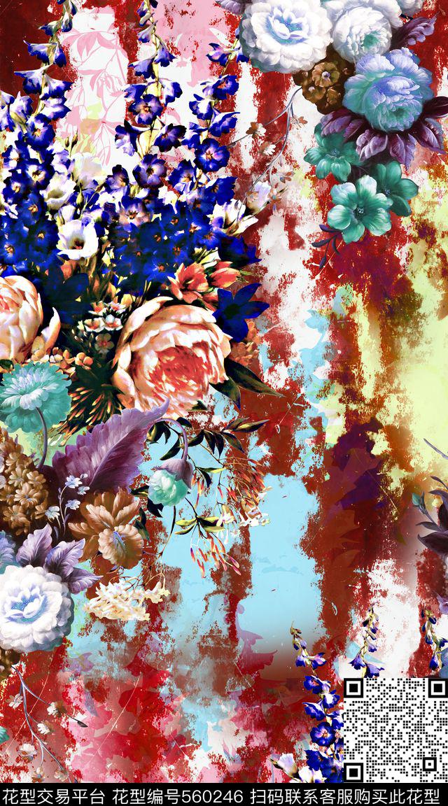 创意多色服装数码印花华亿平台下载（图片编号: 560246） - 瓦栏（Walan）