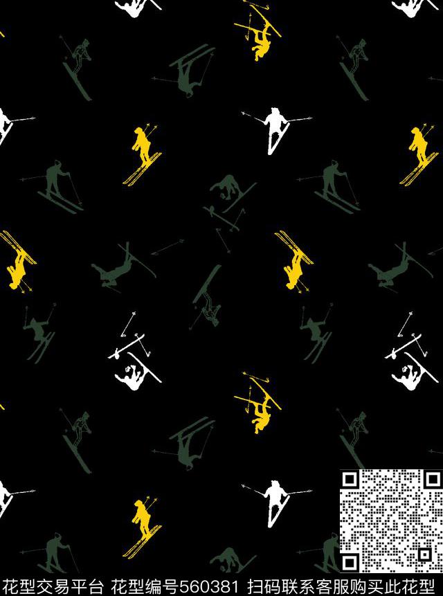 抽象男装图案人物静态男装衬衫图案传统印花华亿平台下载（图片编号: 560381） - 瓦栏（Walan）