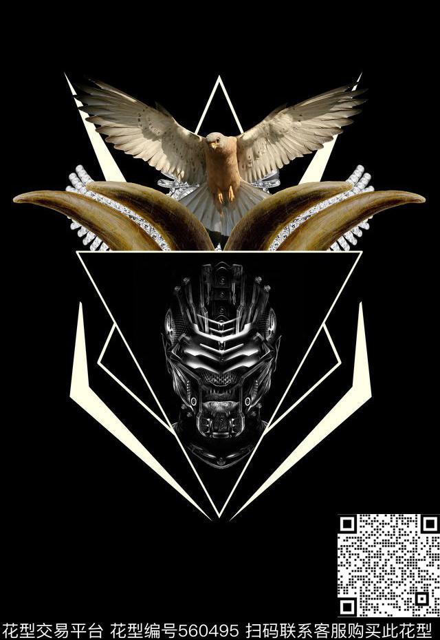 潮流时尚定位炫酷男装数码印花数码印花华亿平台下载（图片编号: 560495） - 瓦栏（Walan）