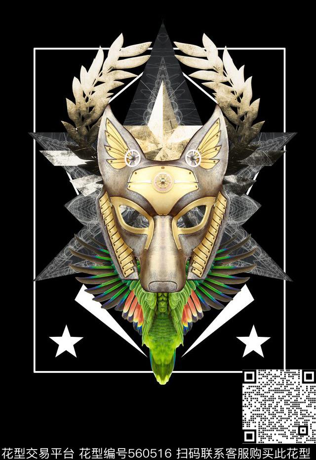 潮流时尚定位个性男装金属3D数码印花华亿平台下载（图片编号: 560516） - 瓦栏（Walan）