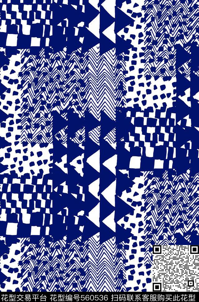 波点波浪衬衣传统印花华亿平台下载（图片编号: 560536） - 瓦栏（Walan）