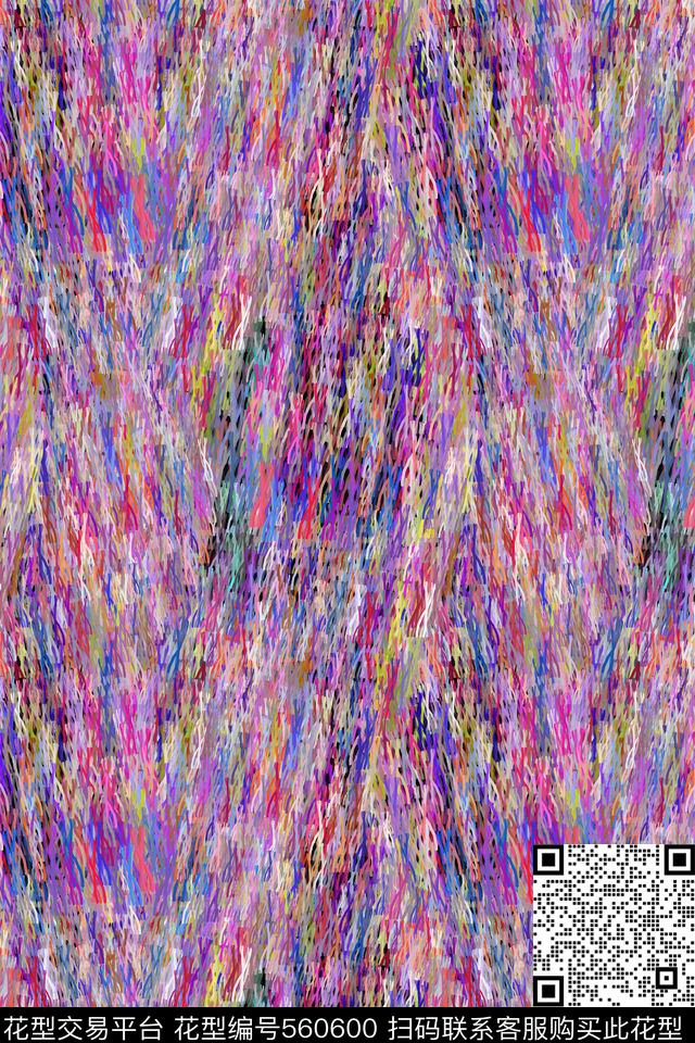 创意肌理线条数码印花华亿平台下载（图片编号: 560600） - 瓦栏（Walan）