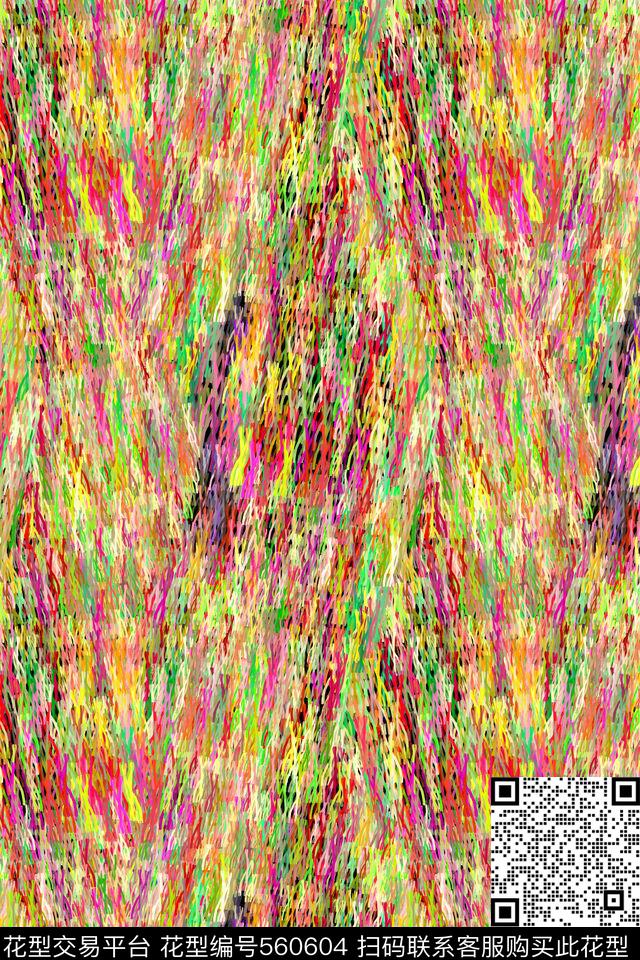 创意肌理线条数码印花华亿平台下载（图片编号: 560604） - 瓦栏（Walan）