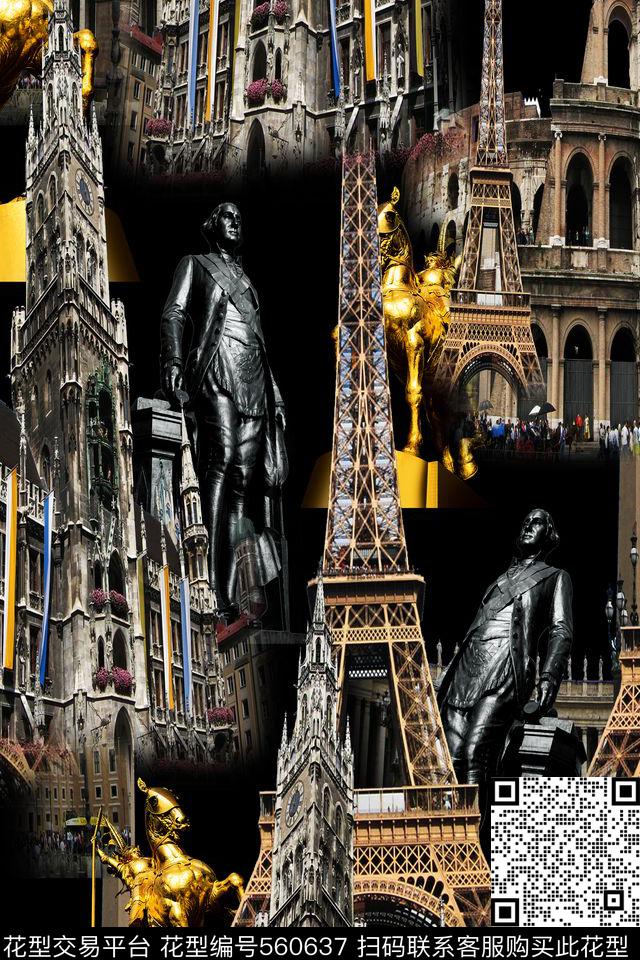 复古潮流男装华亿平台数码印花华亿平台下载（图片编号: 560637） - 瓦栏（Walan）