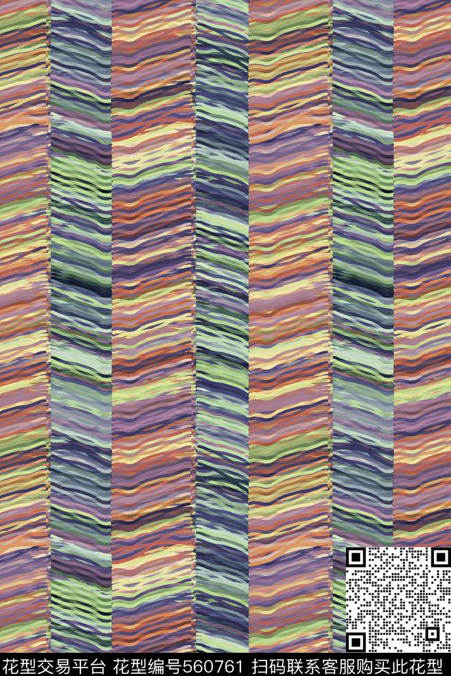 斑斓变化创意数码印花华亿平台下载（图片编号: 560761） - 瓦栏（Walan）