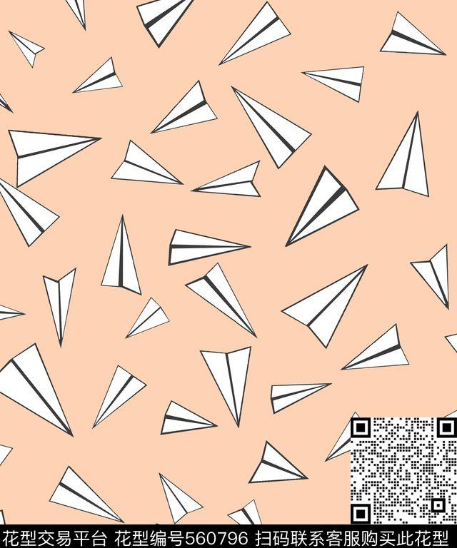 传统印花卡通纸飞机卡通传统印花华亿平台下载（图片编号: 560796） - 瓦栏（Walan）