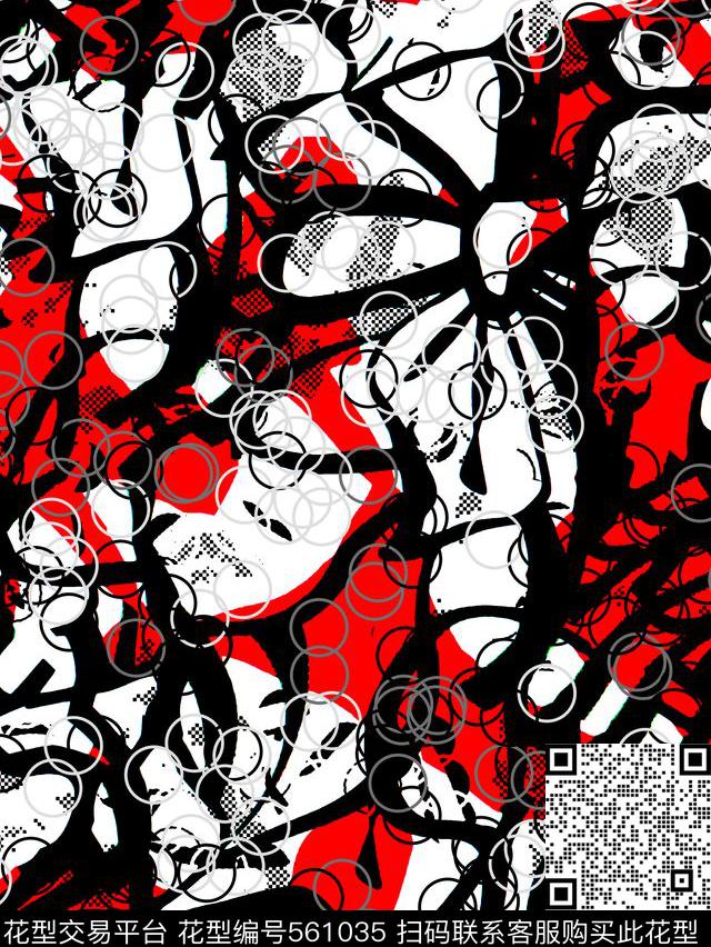 抽象简约棋格传统印花华亿平台下载（图片编号: 561035） - 瓦栏（Walan）