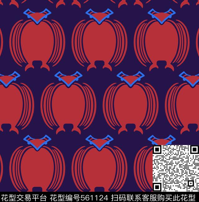 猫头鹰抽象动物传统印花华亿平台下载（图片编号: 561124） - 瓦栏（Walan）