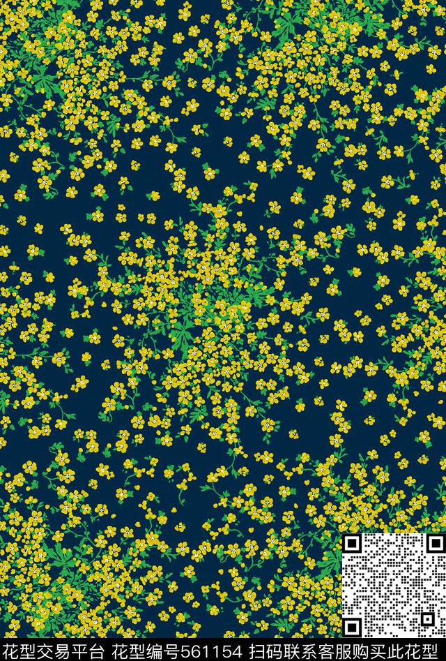 女装匹布手绘小碎花传统印花华亿平台下载（图片编号: 561154） - 瓦栏（Walan）