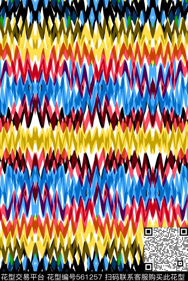 百搭波点动感传统印花华亿平台下载（图片编号: 561257） - 瓦栏（Walan）