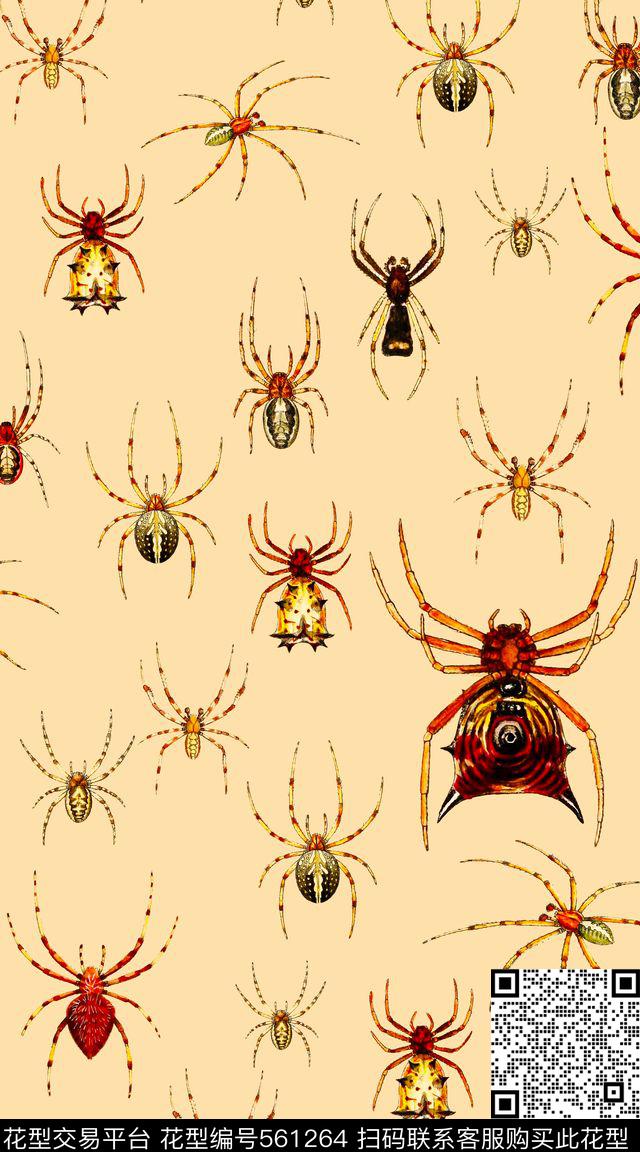 创意复古满版数码印花华亿平台下载（图片编号: 561264） - 瓦栏（Walan）