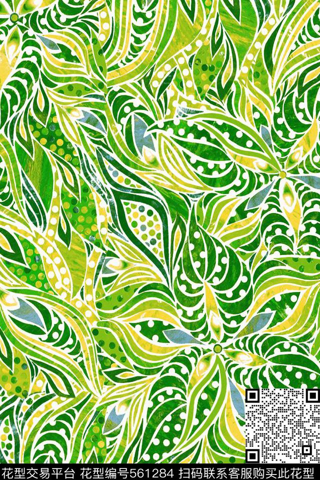 潮流时尚服装家纺数码印花华亿平台下载（图片编号: 561284） - 瓦栏（Walan）