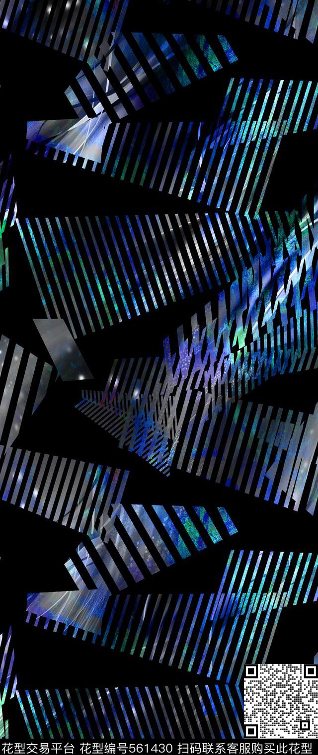 几何方块炫彩数码印花华亿平台下载（图片编号: 561430） - 瓦栏（Walan）